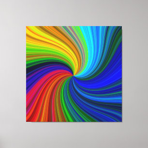Große helle bunte abstrakte Leinwand-Wand-Kunst Leinwanddruck