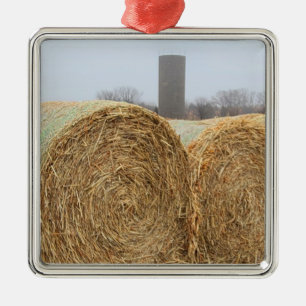 Große Heuschnupfen auf dem landwirtschaftlichen F Ornament Aus Metall
