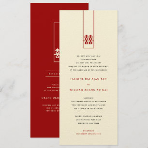 Große Hochzeit in Rectangle Einladung