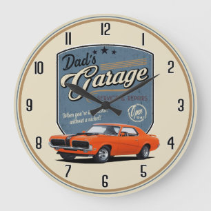 Grosse horloge du Garage Cougar