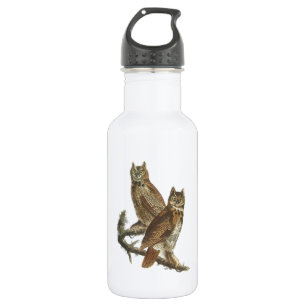 Große Horned Owl von Audubon Edelstahlflasche
