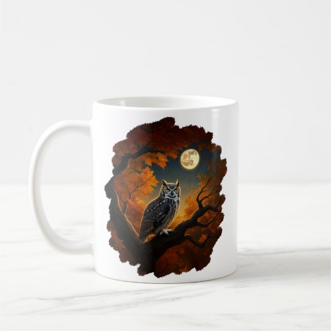 Große Hornschale im Herbst Kaffeetasse (Links)
