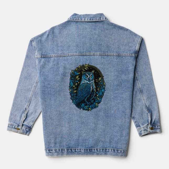Große Hornschale Jeansjacke (Rückseite)