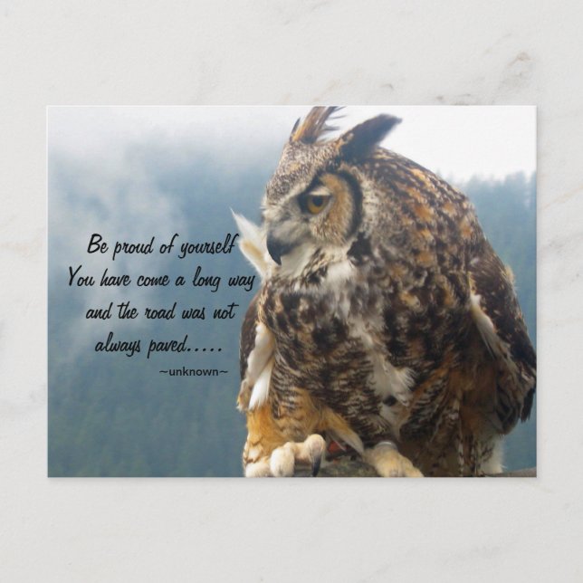 Große Hornschale mit Zitat-Postkarte Postkarte (Vorderseite)