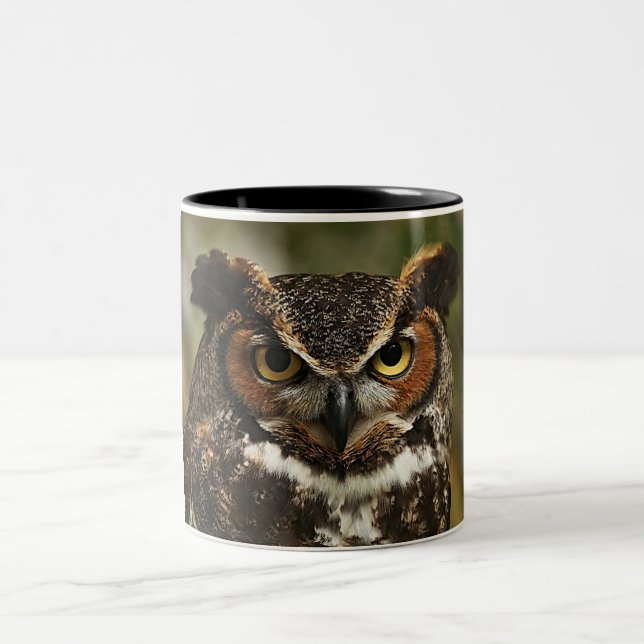 Große Hornschale Nah zwei Tonen Kaffee Tasse (Mittel)