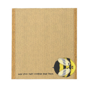 Große Hummel-Bienen-kleiner kundenspezifischer Notizblock