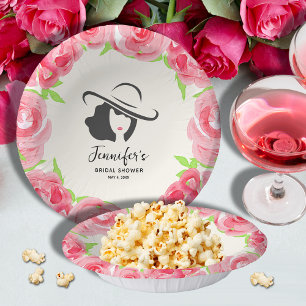 Große Hut Derby Brautparty Pappteller