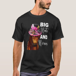 Große Hüte Und Pferde Derby-Tag Rennmütze Kleid Ou T-Shirt