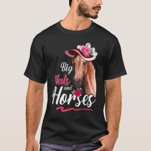 Große Hüte und Pferde  Pferderennen Derby Fascinat T-Shirt