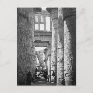 Große Hypostylhalle Karnak Ägypten ~ 1845 Postkarte