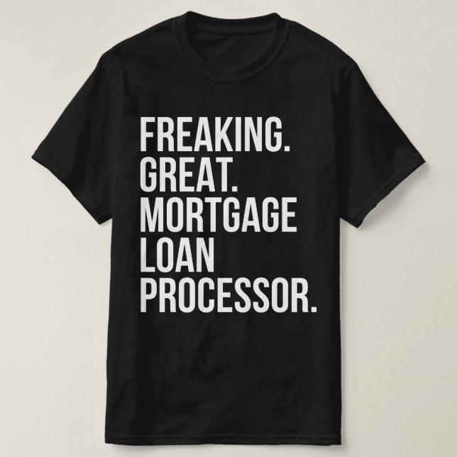 Große Hypothekendarlehensprozessoren einfrieren T-Shirt (Design vorne)
