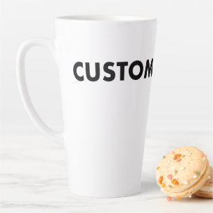 Große individuelle Latte-Mug leere Vorlage - 17oz Milchtasse
