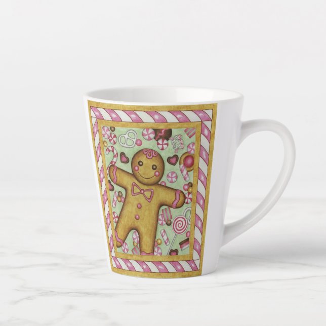 Große Ingwerbrot-Latte-Tasse Milchtasse (Rechts)