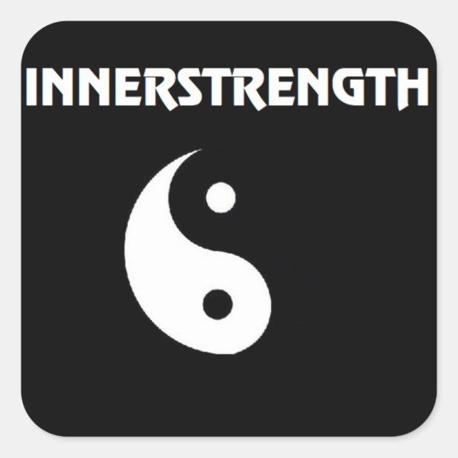 Große INNERSTRENGTH Stikker Quadratischer Aufkleber (Vorderseite)