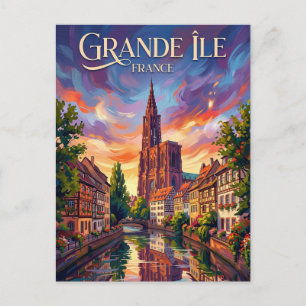 Große Insel Frankreich Postkarte