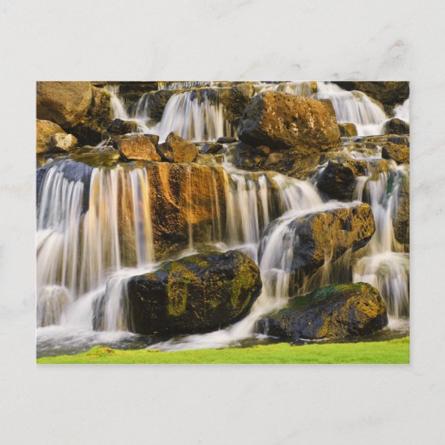 Große Insel, Hawaii. Kaskadenstream, Big Island Postkarte (Vorderseite)