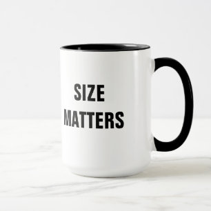 Größe ist übergroße Kaffee-Tasse von Bedeutung Tasse