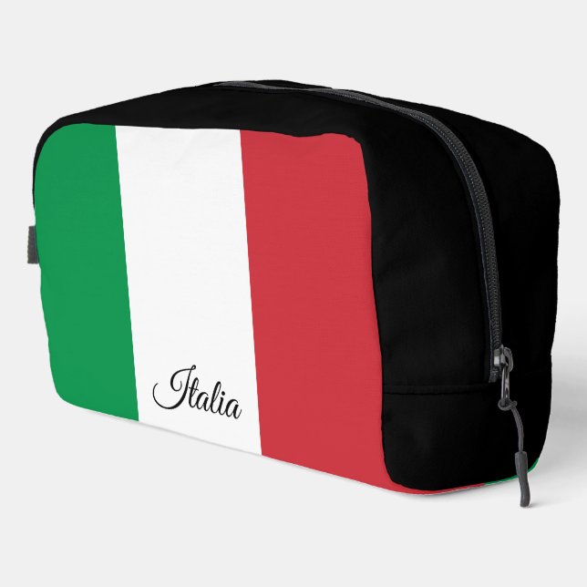 Große italienische Tasche, italienische Flagge, Me Waschbeutel (Rechte Ecke)