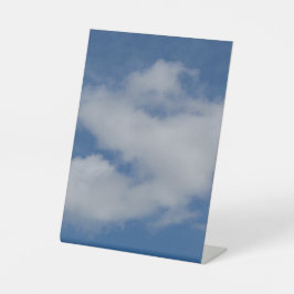 Große J-Cloud-Foto Sockelschild