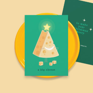 Große Käse-Weihnachtskarte Feiertagskarte