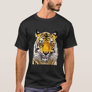 Große Katze Wilder Tiger Tier Wildlife Tropisch J T-Shirt