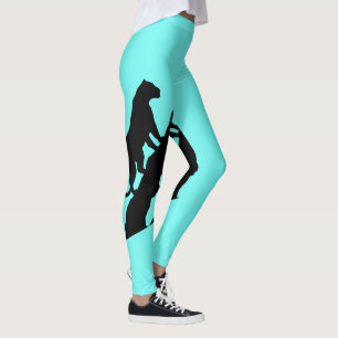 Große Katzen-Panther-Puma auf einem Glied Leggings
