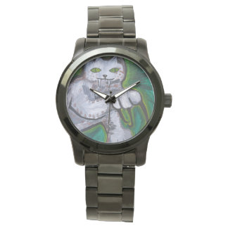 GROSSE KATZEN VON PAULA REILLY. ARMBANDUHR