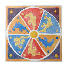 Große Keramik Fliesen sizilianischen Stil "Erice" 