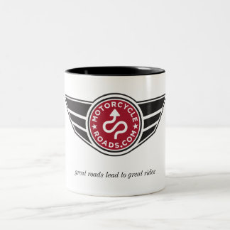 Große Keramik-Tasse mit rotem MCR Logo Zweifarbige Tasse