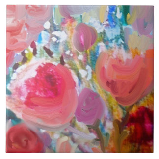 Große Keramik Tile, wunderschöne Original Floral! Fliese