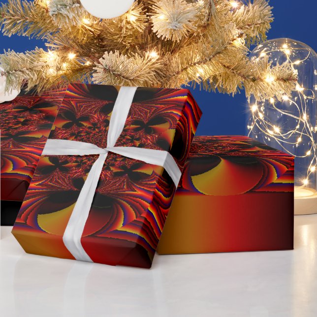 Große kleine Streifen mit Bogen Geschenkpapier (Feiertage)