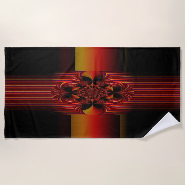 Große kleine Streifen mit Bogen Strandtuch (Vorderseite)