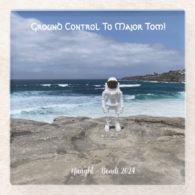 Große Kontrolle zu Major Tom - Untersetzer (Vorderseite)