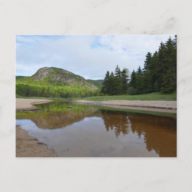 Große Kopfbesinnung am Sandstrand Postkarte (Vorderseite)