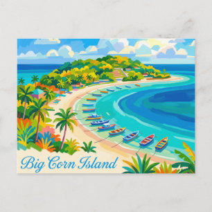 Große Korninsel Nicaragua Postkarte