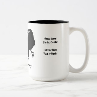 Große Krähen-Tasse Zweifarbige Tasse