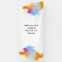 Große kundenspezifische Fahne mit Aquarell-Grenze Banner