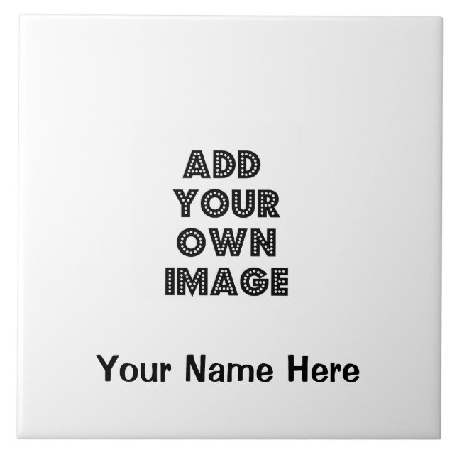 Große Kunst der Fliesen-6x6 - machen Sie Ihre Fliese (Vorderseite)