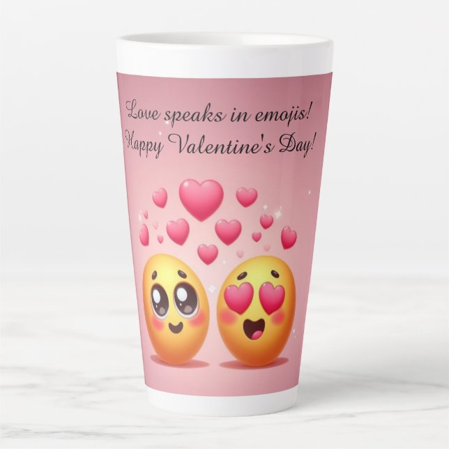 Große Latte-Liebe Milchtasse (Vorderseite)