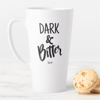 Große Latte-Tasse - Dunkel & Bitter Milchtasse