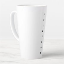 Große Latte-Tasse
