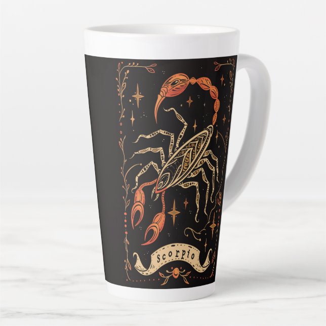 Grosse Latte Tasse Scorpio Celestial (Rechte Ecke)
