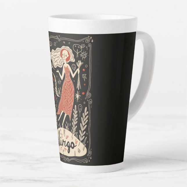 Grosse Latte Tasse Virgo Celestial (Rechte Ecke)