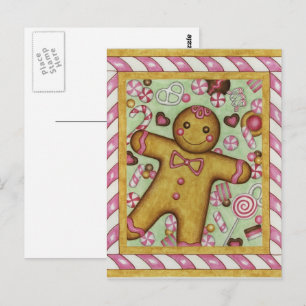 Große Lebkuchen-Postkarte Postkarte
