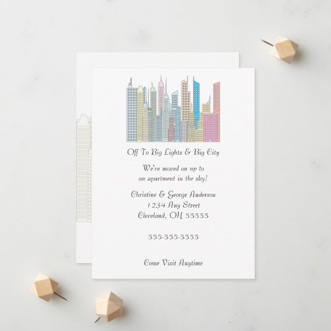 Große Lichter Ankündigung zur Stadtbewegung (Vorderseite/Rückseite Beispiel)