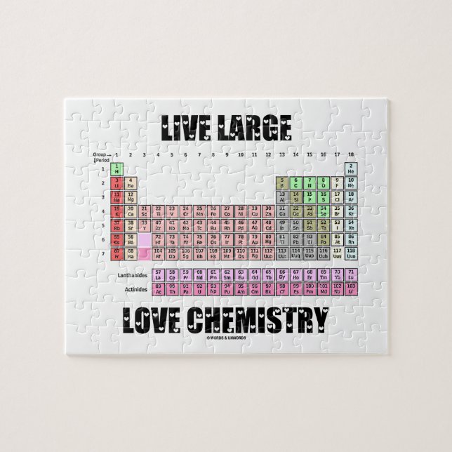 Große Liebe-lebhaftchemie-periodische (Horizontal)