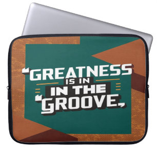 Größe liegt im Groove Laptopschutzhülle