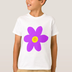 Große Lila Blume T-Shirt