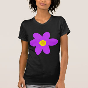 Große Lila Blume T-Shirt