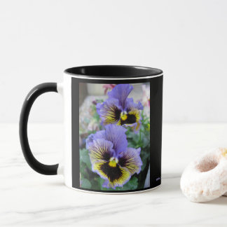 Große Lila Stiefmütterchen-Tasse 11 oz Tasse